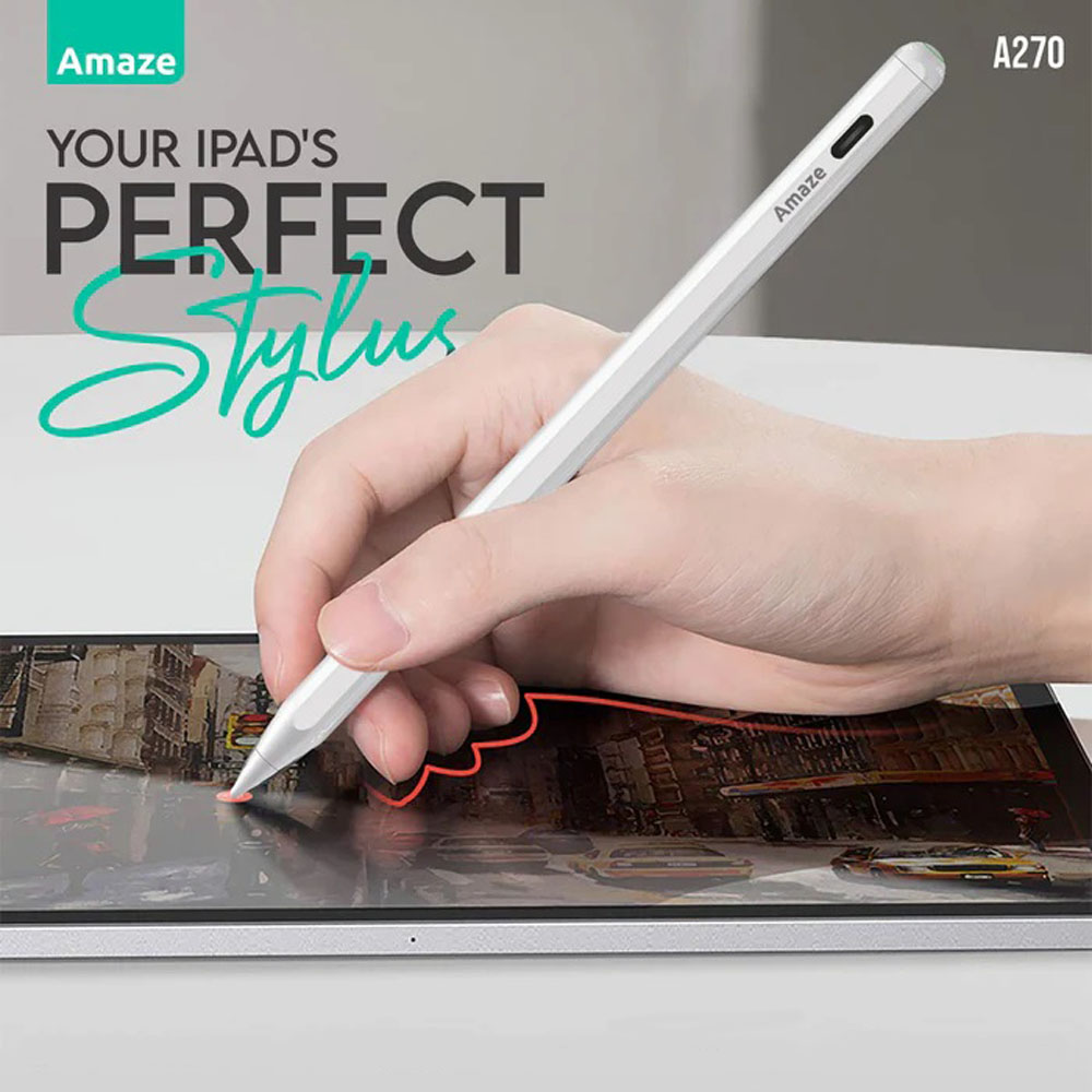 Amaze A270 Active Stylus Pen for iPads (Dual Charging Version)