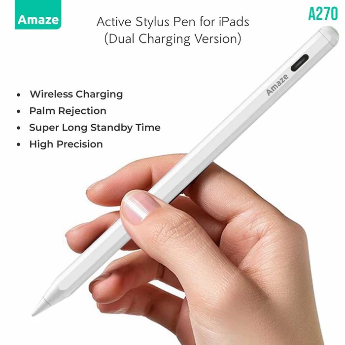 Amaze A270 Active Stylus Pen for iPads (Dual Charging Version) - Image 2
