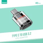 AMAZE A12 Pro TYPE C TO USB 3.2 OTG Adapter