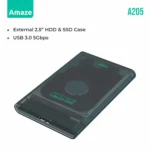 AMAZE A207 USB 3.0 EXTERNAL HDD CASE ENCLOSURE 2.5”