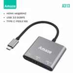 AMAZE A313 3-IN-1 TYPE C HUB ADAPTER