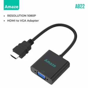 AMAZE A822 HDMI to VGA Adapter for High-Quality Video Conversion