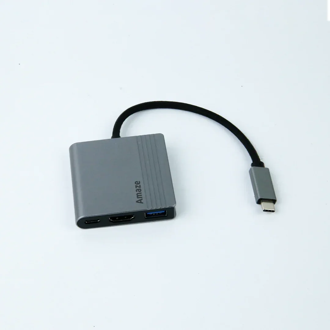 Amaze A320 Aluminum Alloy 3-in1 Multiport Hub - Image 2