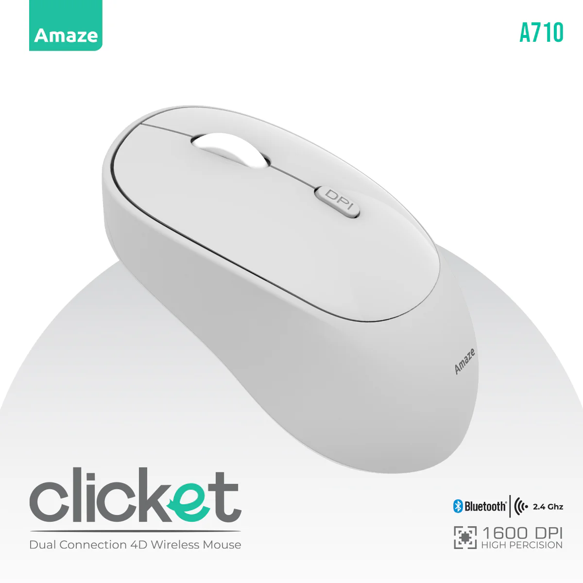 Amaze A710 Clicket Dual Mode Wireless/Bluetooth Mouse - Image 2