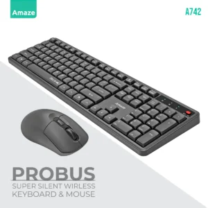 Amaze A742 Probus Super Silent Wireless Keyboard & Mouse Combo