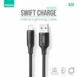 Amaze A24 Swift Series USB to Lightning Cable 2.4A 1M