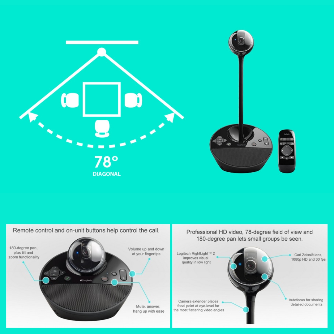 Logitech BCC950 Conference Cam and Speakerphone - ORIGINAL - Image 8
