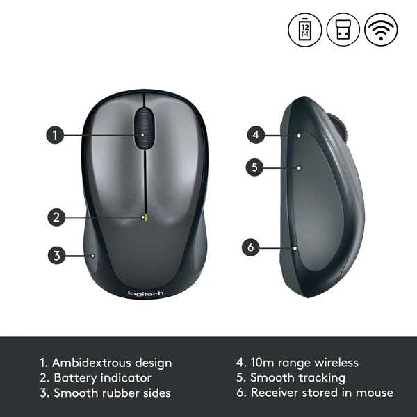 Logitech M235 Wireless Mouse - ORIGINAL - Image 6