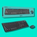 Logitech MK275 Black/Blue Wireless Keyboard Mouse Set - ORIGINAL