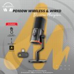 Maono PD100W Wireless & USB Dynamic Microphone For Game Streaming - 2.4GHz & USB Dual-Mode Mic