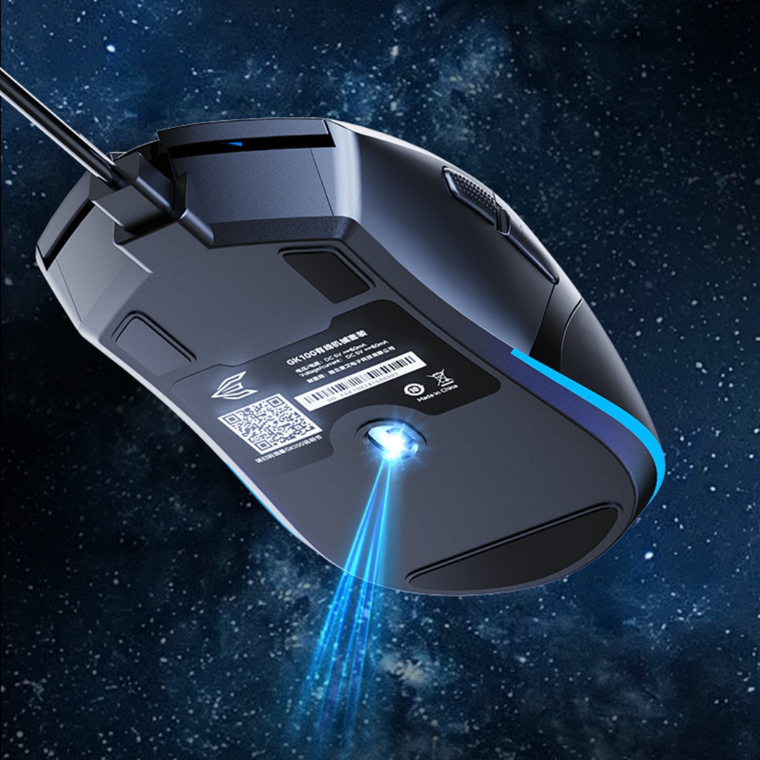 ZITTENT POWER E FAMILY GK100 BLUE SWITCH TRUE MECANICAL KEYBOARD & MOUSE COMBO FOR GAMING PC's, Laptops & Desktops - Image 7