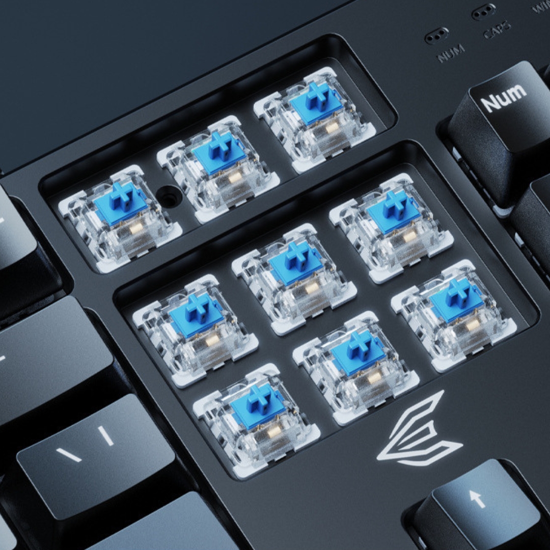 ZITTENT POWER E FAMILY GK100 BLUE SWITCH TRUE MECANICAL KEYBOARD & MOUSE COMBO FOR GAMING PC's, Laptops & Desktops - Image 8