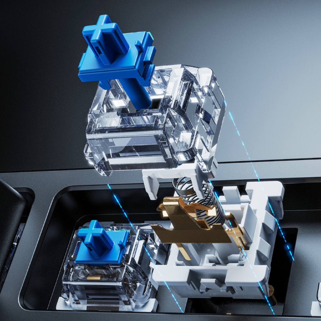 ZITTENT POWER E FAMILY GK100 BLUE SWITCH TRUE MECANICAL KEYBOARD & MOUSE COMBO FOR GAMING PC's, Laptops & Desktops - Image 9