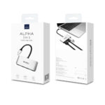 WIWU C2H Alpha Type-C To 3 in 1 Hub - HDMI 4K @60Hz+3.0 USB+100W Type-C