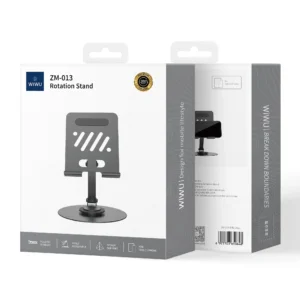 WIWU ZM-013 Adjustable iPad & Phone Stand – Foldable Desktop Holder for Tablets & Smartphones