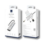 WiWU Alpha 631STR 6-in-1 USB-C Hub - USB 3.0*3, SD*1, TF*1, RJ45*1