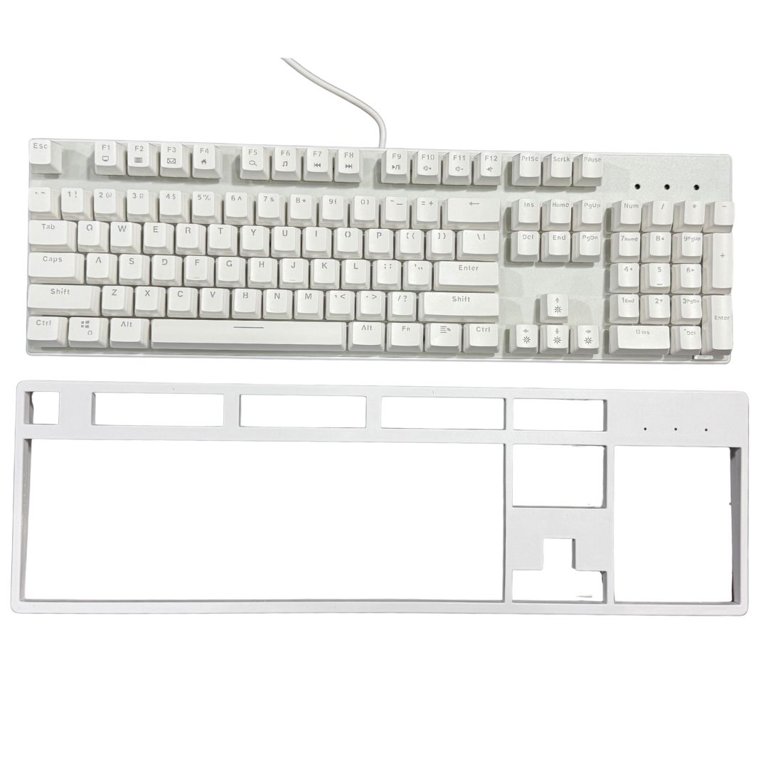 ZANMSON KB3223D White Backlit Silent Mechanical Gaming Keyboard - White Switch - Image 4