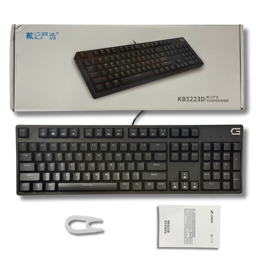 ZANMSON KB5223D Mechanical Full RGB Gaming Keyboard - Red Switch