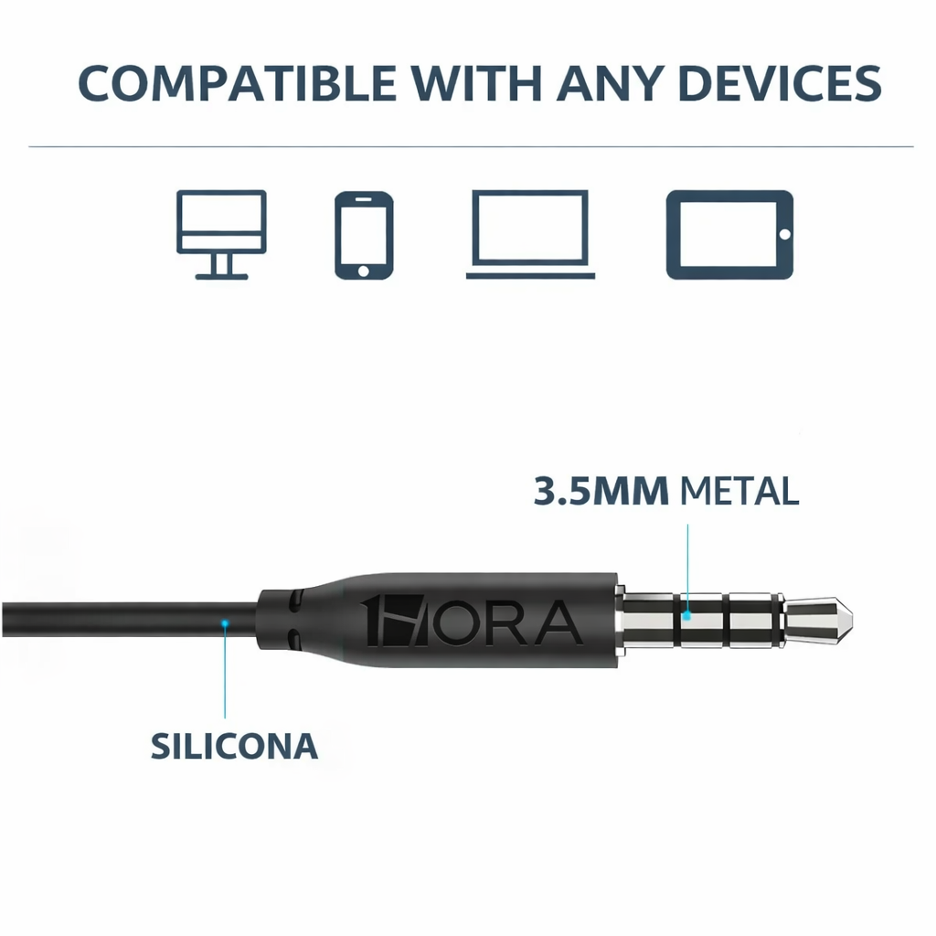 1Hora AUT122 3.5mm Wired Earphones - Image 4
