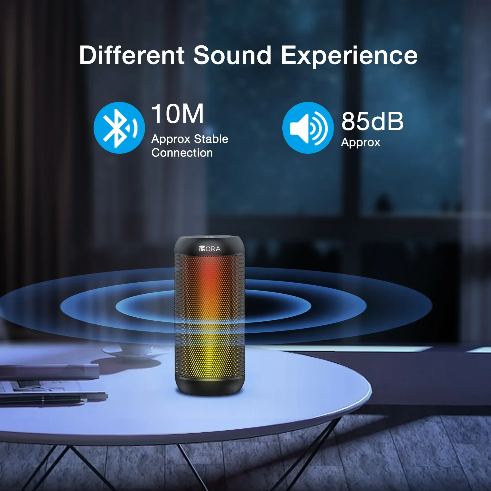 1Hora BOC242 Cylindrical Bluetooth Speaker (10W) - Image 4