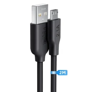 1Hora CAB245 2M USB-A to USB Micro-B Charging Cable - 2.1A