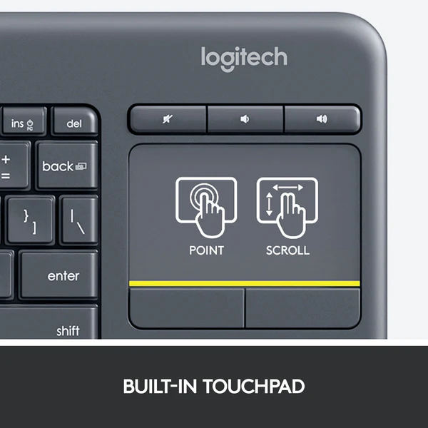 Logitech K400 Plus Wireless Touch Keyboard - ORIGINAL - Image 4