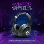 Space AV-20 Aviator Wireless On-Ear Headphones