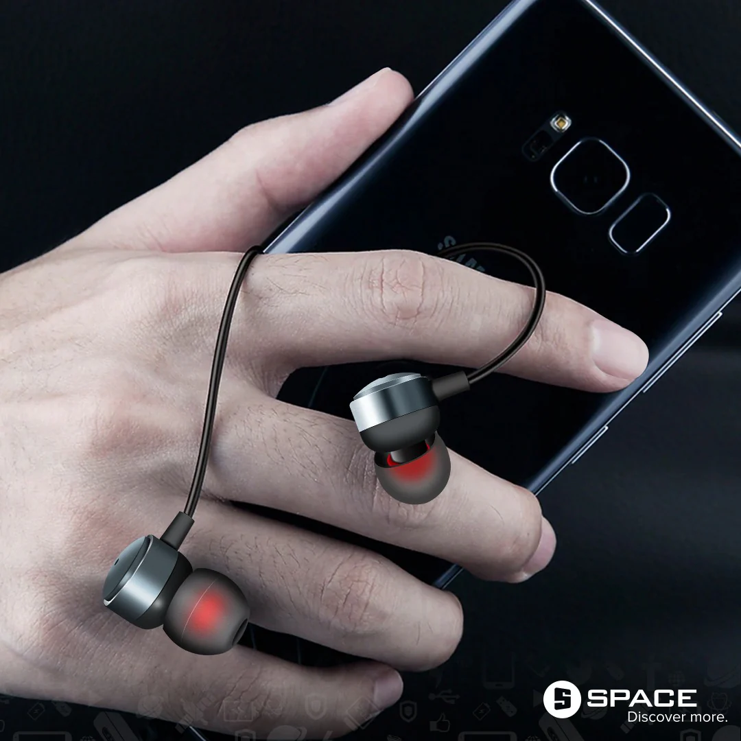Space RX-509 Remix Dynamic Metal Earphones