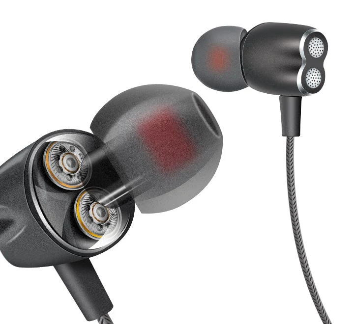 Space VT-535 Vibrate Dual Speaker Earphones - Image 3
