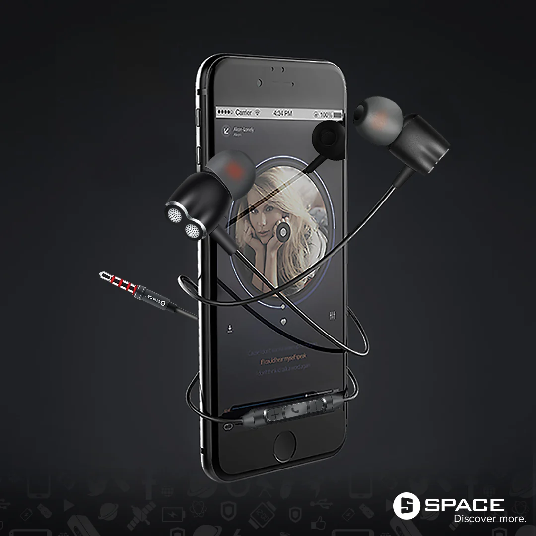 Space VT-535 Vibrate Dual Speaker Earphones - Image 4