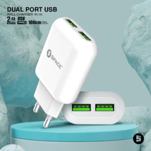 Space WC-103 Dual Port USB Wall Charger