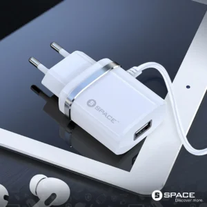 Space WC-105 Micro USB Cable 2.4A Wall Charger