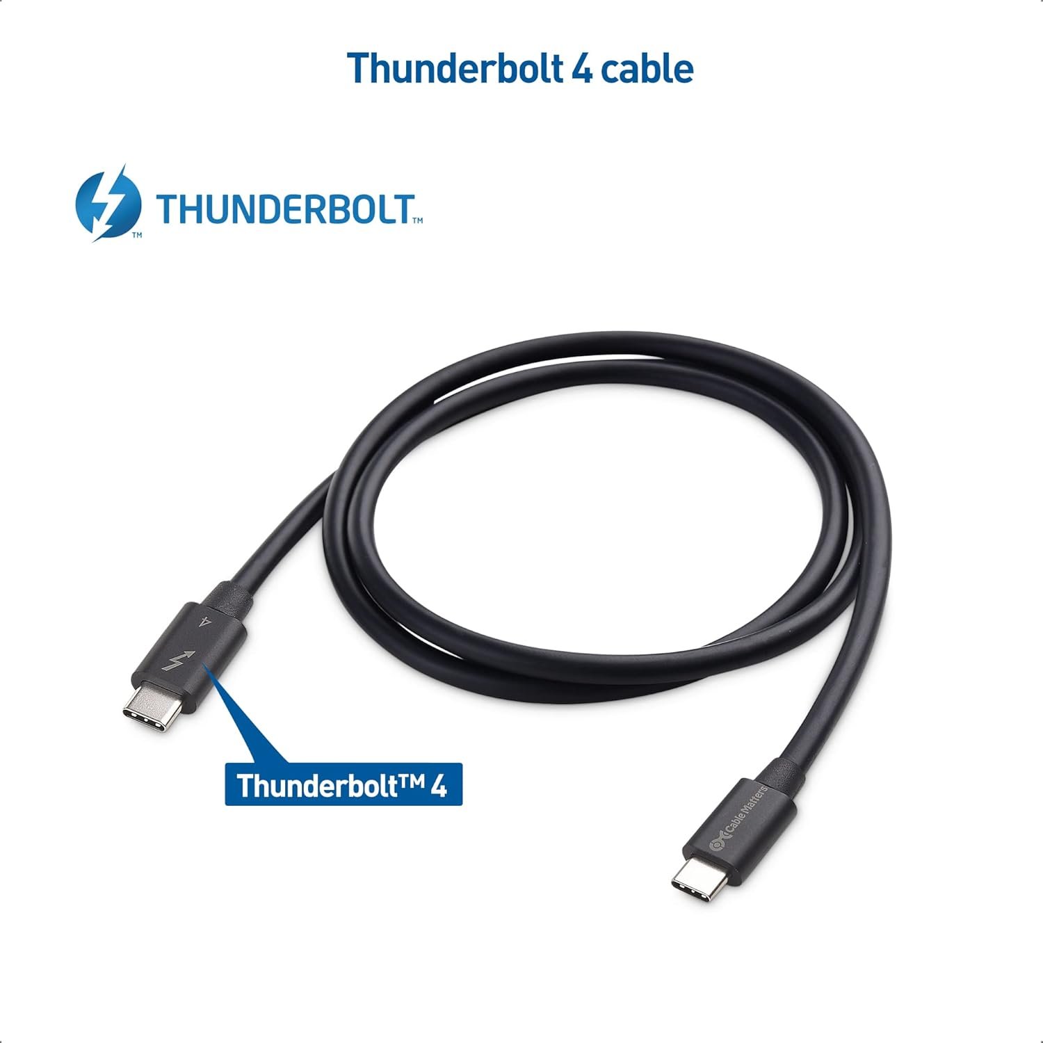 CABLETIME CT40H Thunderbolt 4 Intel-Certified Cable 8K/40Gbps/100W – 1M - Image 2
