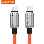 CABLETIME CU04L USB-C PD240W Zinc Alloy Fast Charging Cable – 2M
